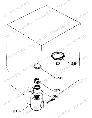 Взрыв-схема посудомоечной машины Zanussi ID436B - Схема узла Water softener 066